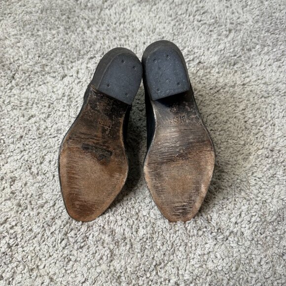 Diesel Chelsea Show Cox Booties Open Toe Zipper Boot Heel Womens 38 - Picture 7 of 11